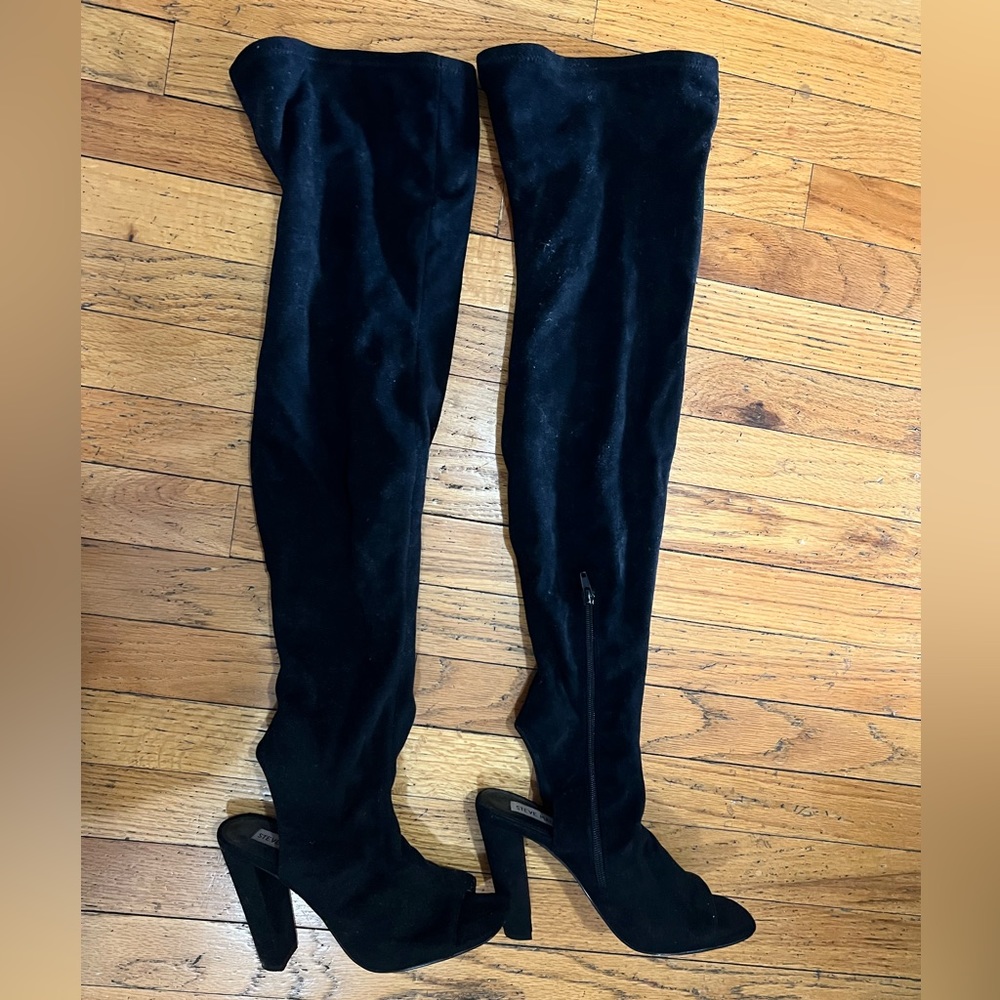 Steve Madden Kimmi Over-The-Knee Open Toe Boot size 8